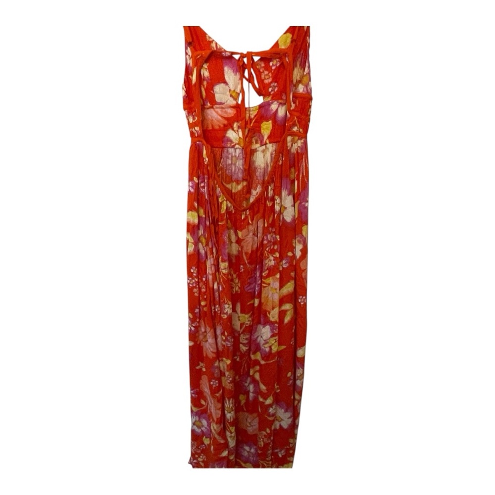 Free People Red and Pink Floral Dress - Picture 3 of 6